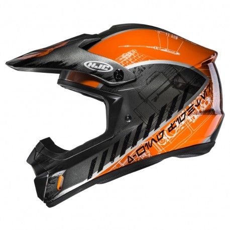 KASK HJC CS-MX II REBEL X-WING STAR WARS SILVER/ORANGE L