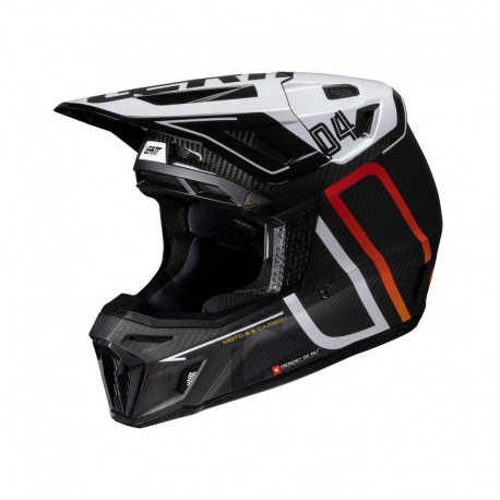 KASK Z GOGLAMI LEATT KIT MOTO 9.5 CARBON/WHITE V25 (63-64CM) XXL